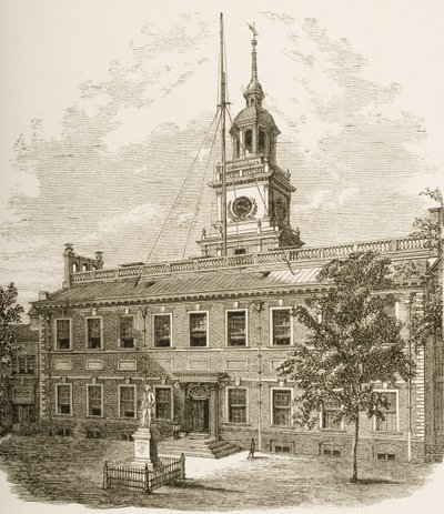 County Court House or, Independence Hall, Philadelphia Pennsylvania by Reverend Samuel Manning