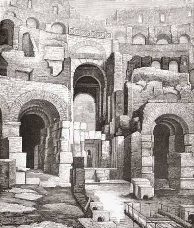 Interior of The Colosseum, Rome, Italy by Reverend Samuel Manning