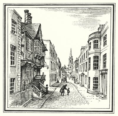 Hans Christian Andersen: The Old House by Rex (after) Whistler