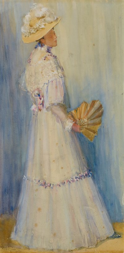 Lady with a Fan by Rhoda Holmes Nicholls