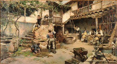 Tannery Workshop or The Tanneries of Ubide by Ricardo Arredondo Calmache