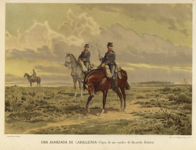 An outpost of the cavalry by Ricardo Balaca y Canseco