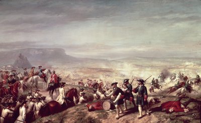 Battle of Almansa between the troops of Philip V and those of the Archduke Charles of Austria in 1707 by Ricardo Balaca y Canseco