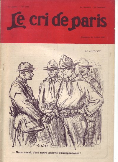 Illustration of Ricardo Flores for the Cover of Le Cri de Paris by Ricardo Flores