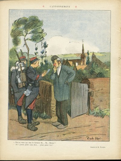 Illustration of Ricardo Flores (1878-1918) in Le Rire by Ricardo Flores