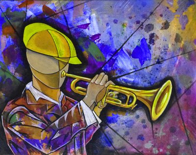 Vibrant Jazz Musician by Ricardo Maya