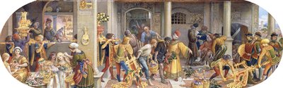 A Florentine Festival: Preparations in the Kitchen and Canteen by Ricciardo Meacci