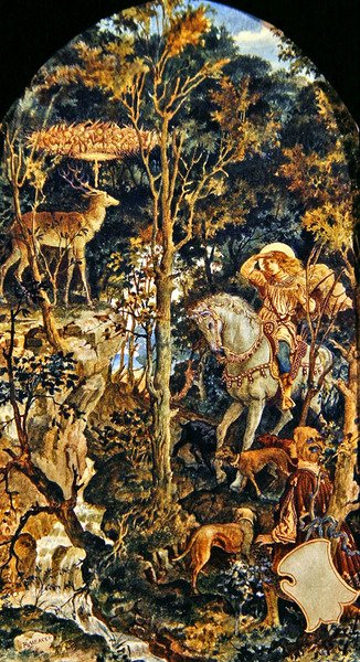 The Vision of St Eustache by Ricciardo Meacci