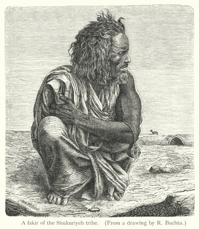 A fakir of the Shukuriyeh tribe by Richard (after) Buchta