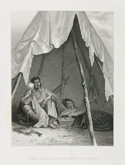 A Medicine Man Administering to a Patient, North America by John Pardon