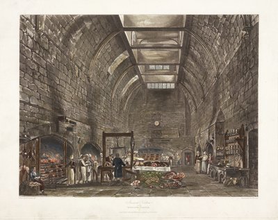 Ancient Kitchen Windsor Castle, Early 19th Century by John Pardon