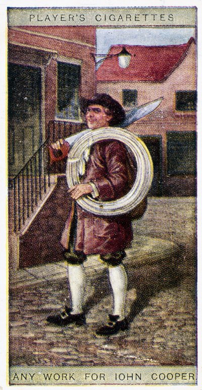 Any work for John Cooper, trade card by John Pardon