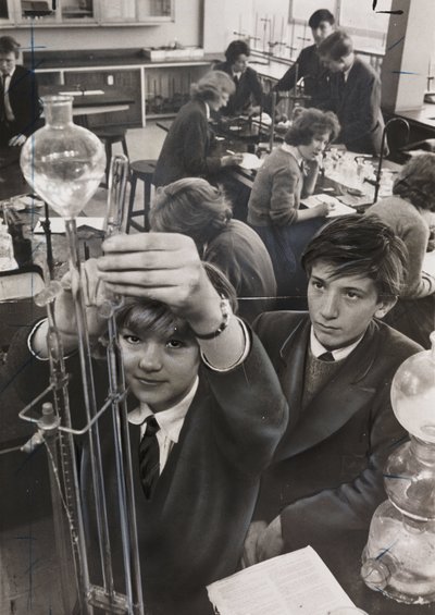 Co-Educational Science Class at Sedgehill Comprehensive School by John Pardon