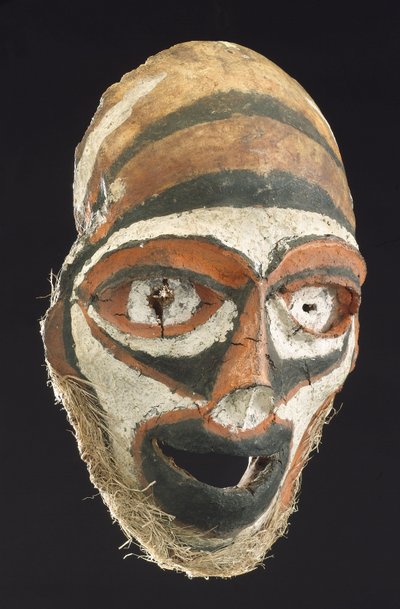 Mask Made from a Human Skull, New Britain, Papua New Guinea by John Pardon