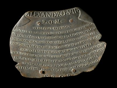 Medieval Bronze Plaque to Celebrate the Extinction of the Plague in Rome by John Pardon
