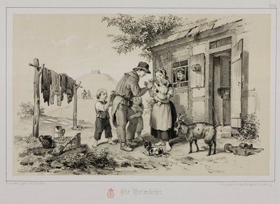 Miner returning home, Germany, c 1851 by John Pardon