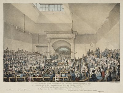 Opening of the Lecture Theatre at Marylebone, London by John Pardon