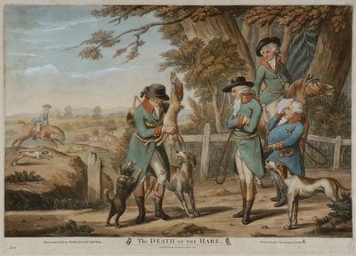 The Death of the Hare, Printed for Bowles & Carver by Richard (after) Dighton