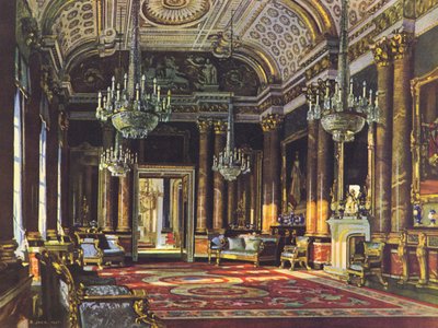 Buckingham Palace, The Blue Drawing Room by Richard (after) Jack