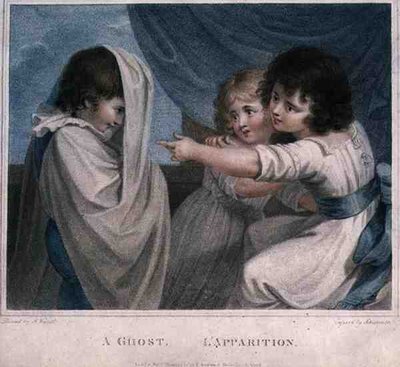 A Ghost, engraved by Luigi Schiavonetti, pub. by T. Simpson by Richard (after) Westall