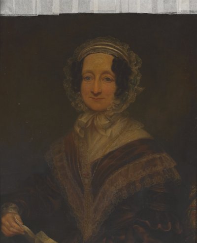 Mrs Rhoda Richards, wife of Major-General Alfred Richards, 31st Bengal Native Infantry by Richard Augustus Clack