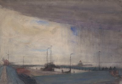 Scheldt Harbour in Doel by Richard Baseleer