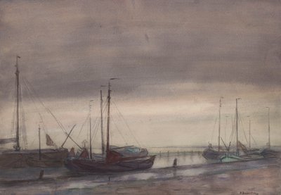 Scheldt Harbour in Doel by Richard Baseleer