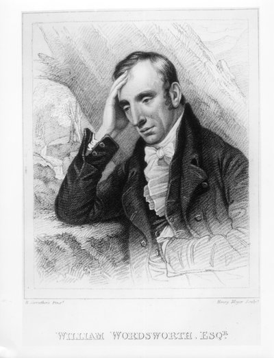 Portrait of William Wordsworth engraved by Henry Meyer by Richard Carruthers
