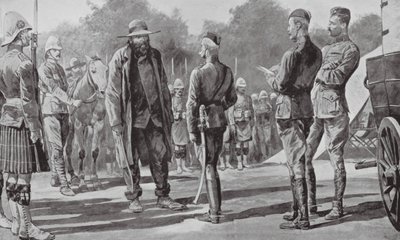 Commandant Cronje Surrenders to Lord Roberts by Richard Caton II (after) Woodville