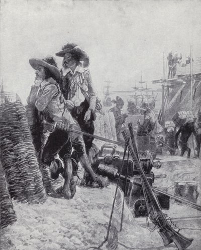 Founding of Fort St George, Madras, by Francis Day of the East India Company by Richard Caton II (after) Woodville