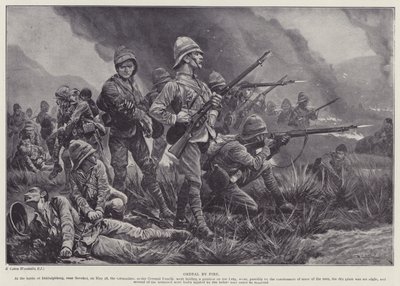 Ordeal by Fire by Richard Caton II (after) Woodville