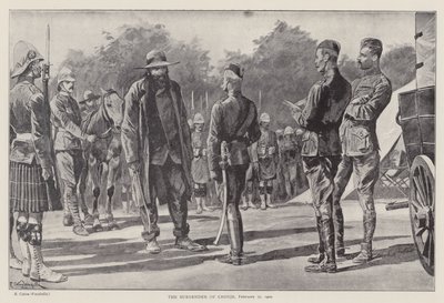 The Surrender of Cronje, 27 February 1900 by Richard Caton II (after) Woodville