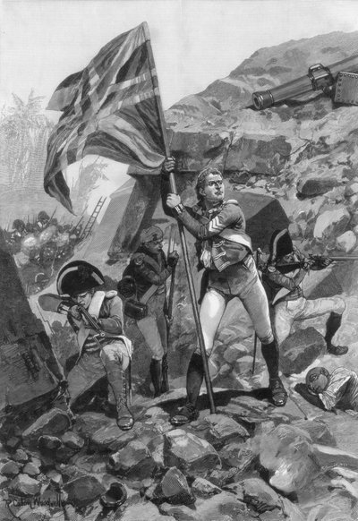 Brave Conduct of Sergeant Graham, Battle of Seringapatam by Richard Caton II Woodville