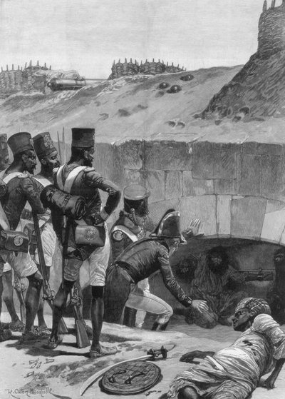 Finding the British prisoners under the casemates in the fortifications by Richard Caton II Woodville
