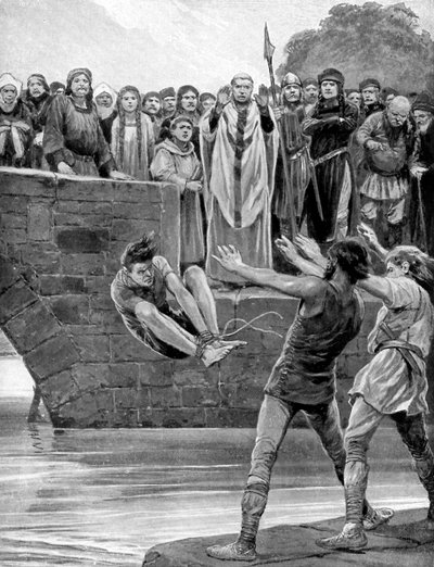 The Ordeal of Cold Water by Richard Caton II Woodville