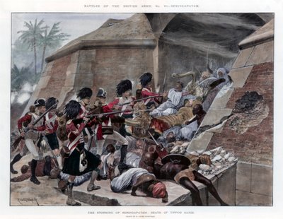 The Storming of Seringapatam Resulting in the Death of Tippu Sultan by Richard Caton II Woodville