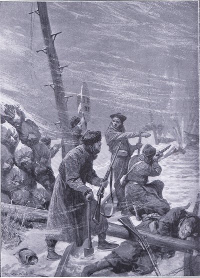 Attack on the Railway by Chunchuses by Richard Caton Woodville