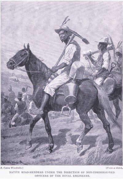 Native Road Menders, from After Pretoria: The Guerilla War by Richard Caton Woodville