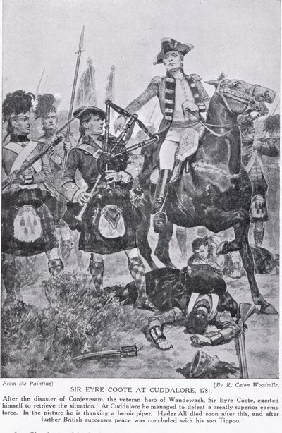 Sir Eyre Coote at Cuddalore, illustration from 