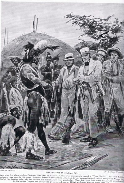 The British in Natal in 1824, Illustration from 