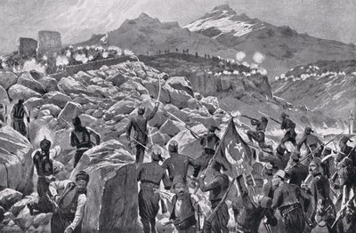 The Cretan Rebellion Against the Turks, illustration from 