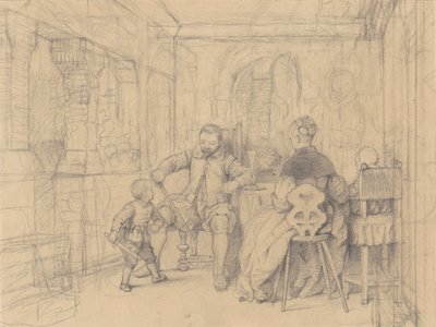 The Fencing Lesson, c.1847-49 by Richard Caton Woodville