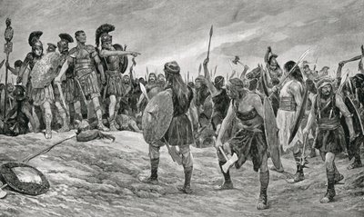 Vespasian Rescued by His Son Titus, Illustration from 