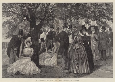 A Garden Party at Marlborough House by Richard Caton Woodville junior