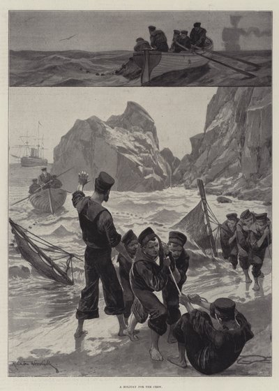 A Holiday for the Crew by Richard Caton Woodville junior