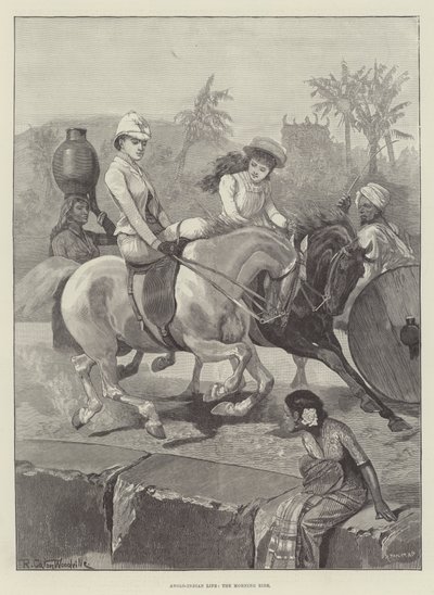 Anglo-Indian Life, the Morning Ride by Richard Caton Woodville junior