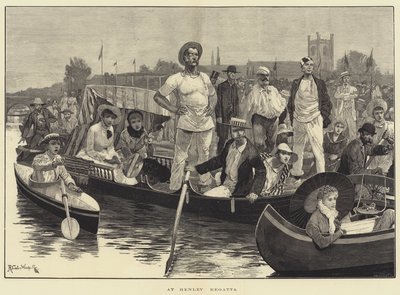 At Henley Regatta by Richard Caton Woodville junior