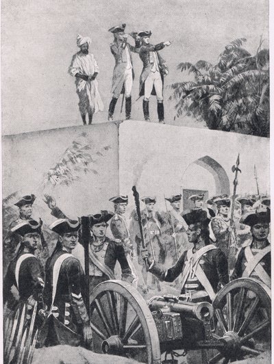 Battle of Plassey, 23rd June 1757: Clive on the Roof of Nawab Surat-ud-Daula