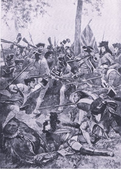 Battle of Ramilles, 23rd May 1706: The attack of the Irish Regiment by Richard Caton Woodville junior