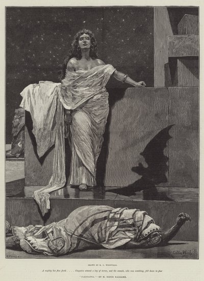 Cleopatra, by H Rider Haggard by Richard Caton Woodville junior